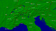 Alpen Städte + Grenzen 1600x900
